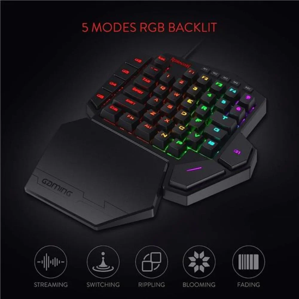 DITI One-Handed RGB Mechanical Gaming Keyboard,Type-C Professional Gaming Keypad